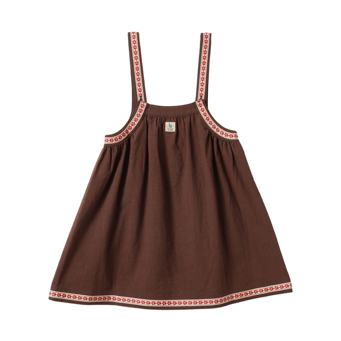 (키즈) 코도모 빔즈 티롤리안 점퍼 스커트 브라운((Kids) Kodomo Beams Tyrolean Jumper Skirt Brown) - 2