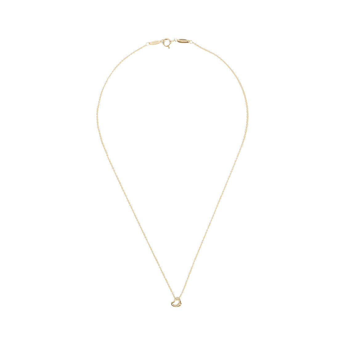 티파티 앤 코 엘사 퍼레티 오픈 하트 팬던트 7mm 옐로우 골드(Tiffany & Co. Elsa Peretti Open Heart Pendant 7mm Yellow Gold) - 2