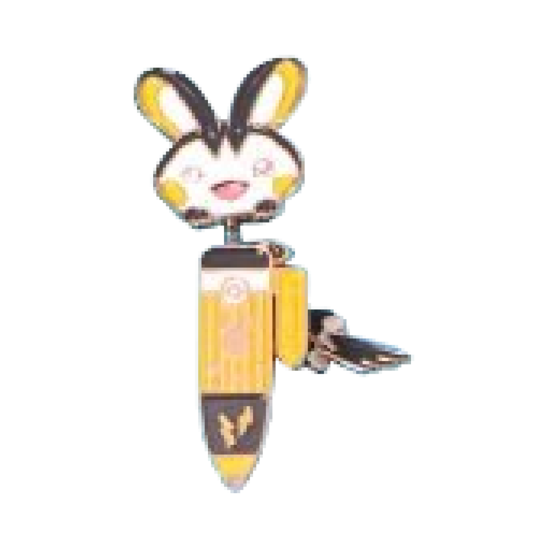 포켓몬 메타몽 놀이터 다같이 찌릿찌릿 핀 뱃지 에몽가(Pokemon Metamong Playground All Together, Zap Zap! Spring Pin Badge Emolga) - 1