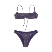 COYSEIO Multi Floral Bikini Purple