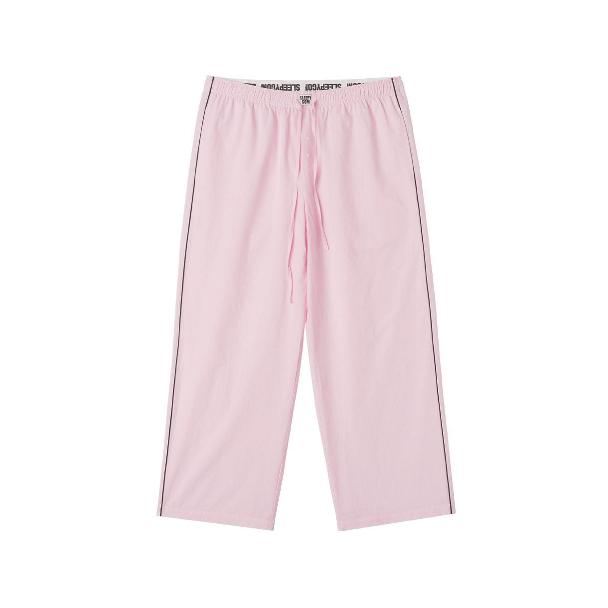 슬리피곰 블랙 파이핑 핑크 파자마 세트(남)(Sleepygom Black piping pink pajama set(M)) - 4