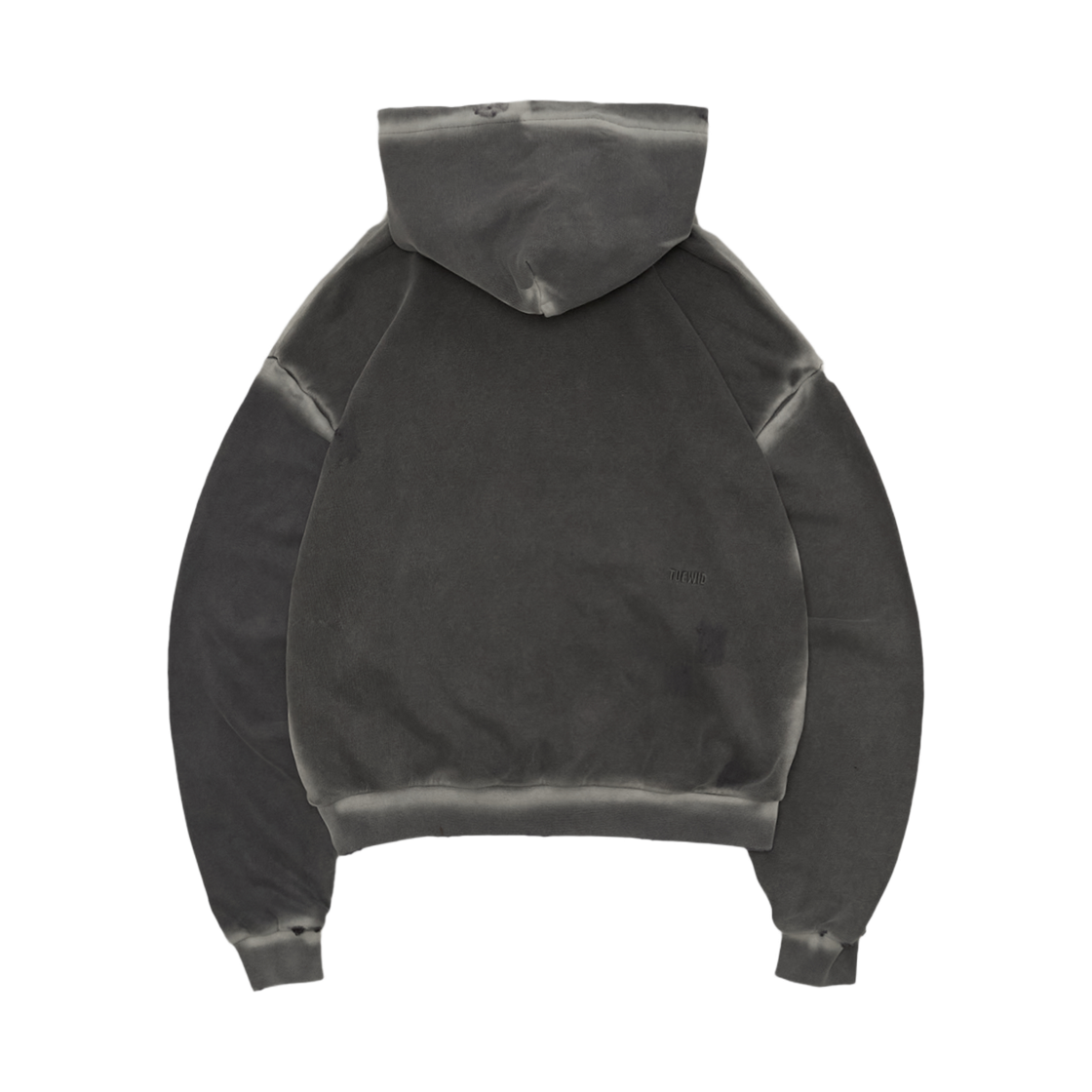 투위드 크롭 후디 워시드 페퍼콘(Tuewid Croped Hoodie In Washed Peppercorn) - 2