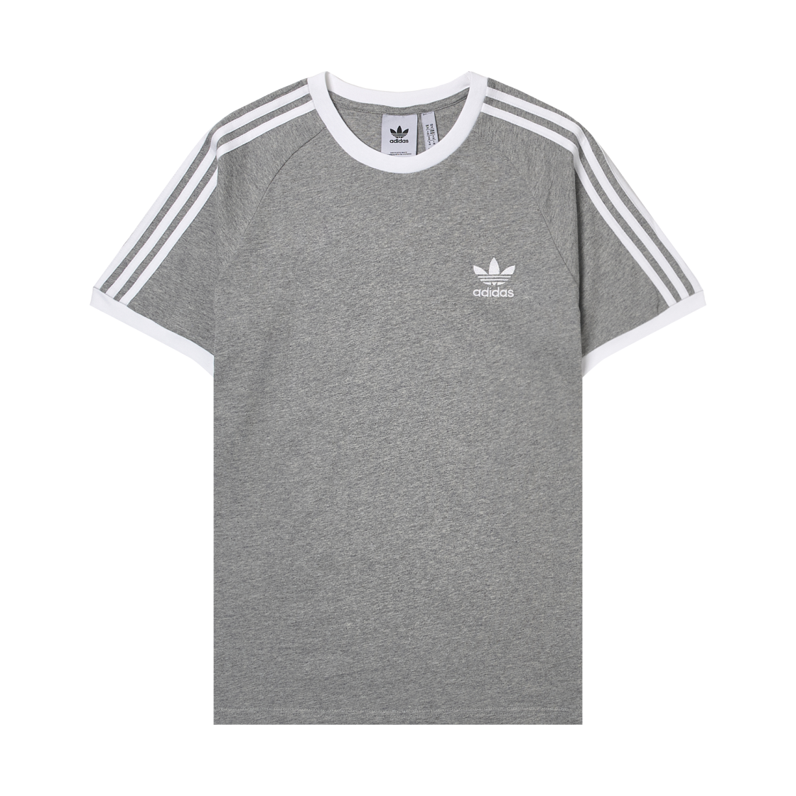 아디다스 아디컬러 클래식 삼선 티셔츠 미디움 그레이 헤더 - US 사이즈(Adidas Adicolor Classics 3-Stripes T-Shirt Medium Grey Heather - US Sizing) - 1