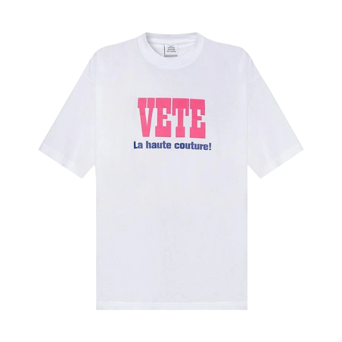 베트멍 라 오트 꾸뛰르 티셔츠 화이트(Vetements La Haute Couture T-Shirt White)