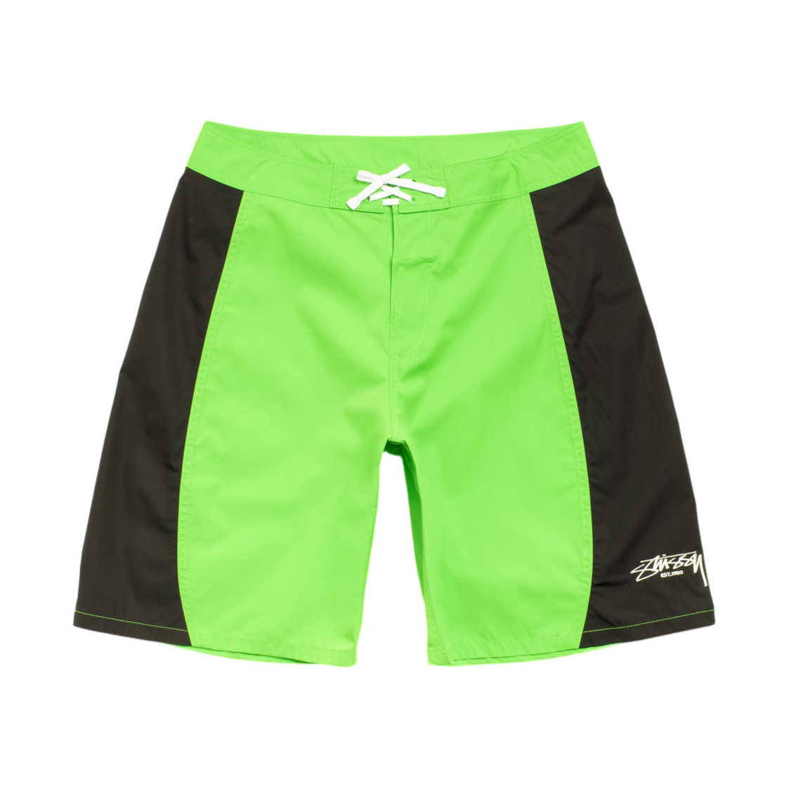 113172 Stussy Curved Panel Board Shorts Green
