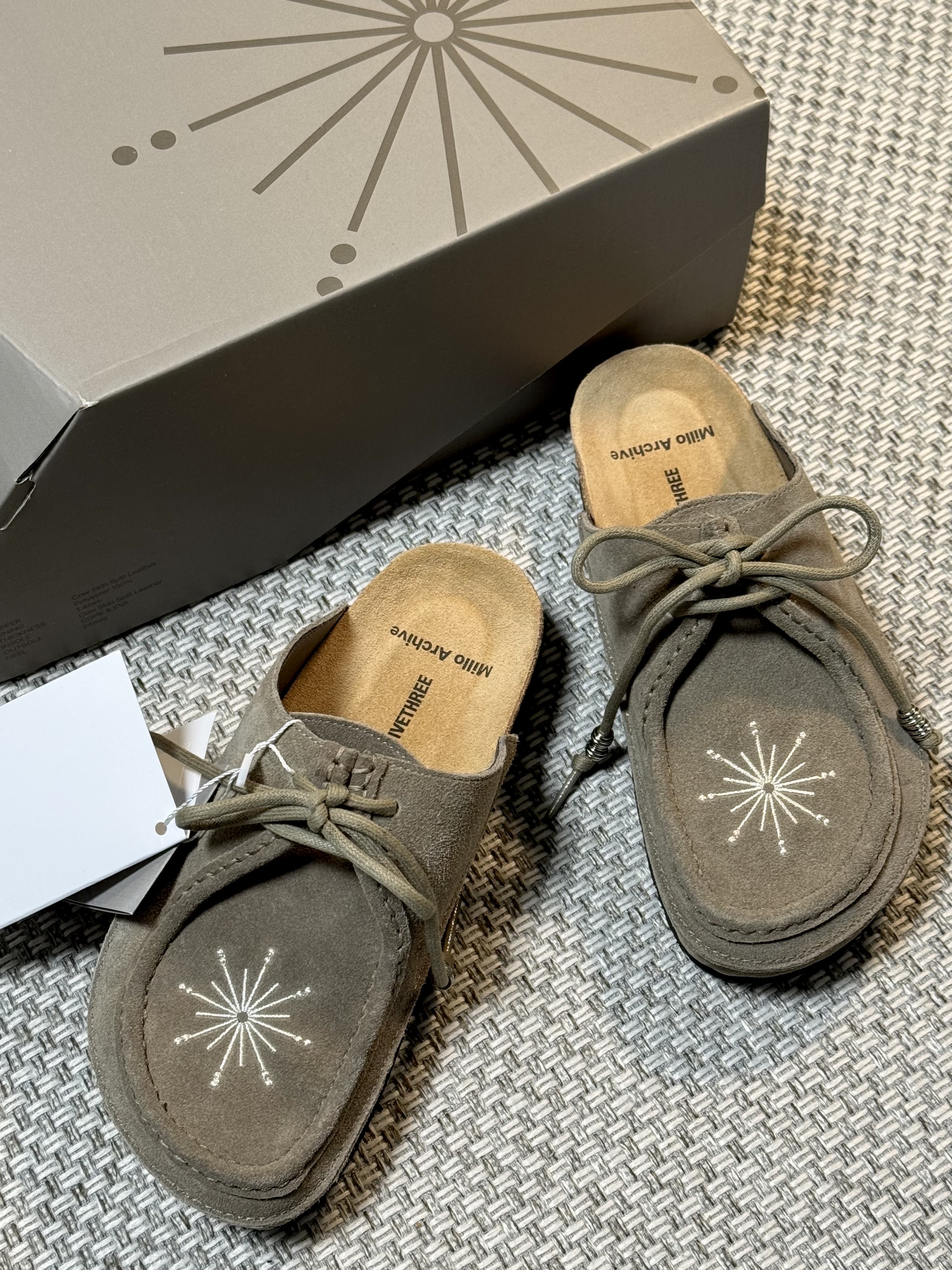 Millo Archive X Negative Three Crescendo Desert Mule Beige 착용 스타일 - 2