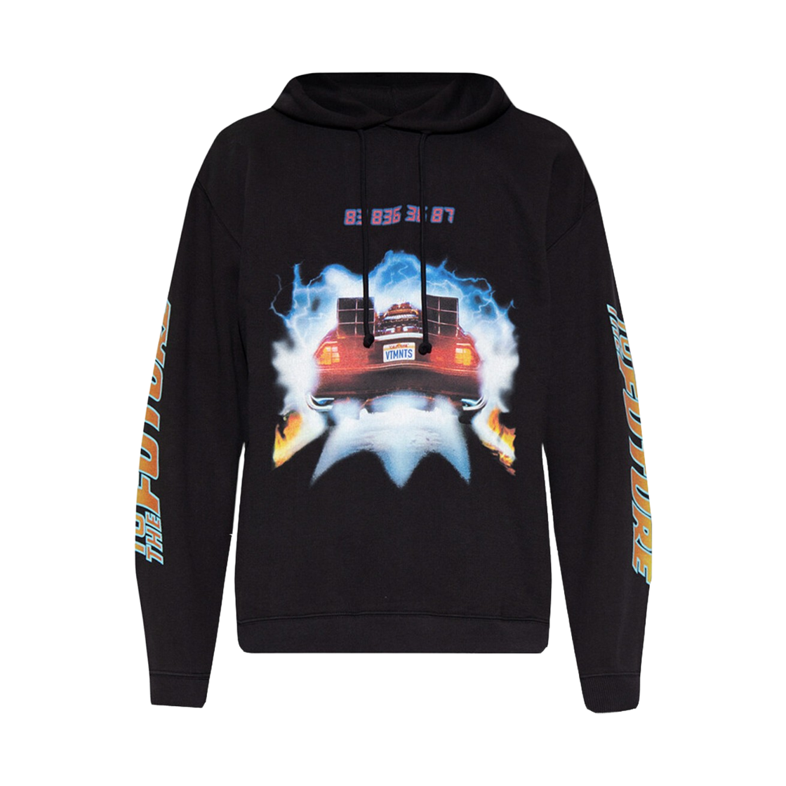 베트멍 백 투 더 퓨처 후디 블랙(Vetements Back to the Future Hoodie Black)