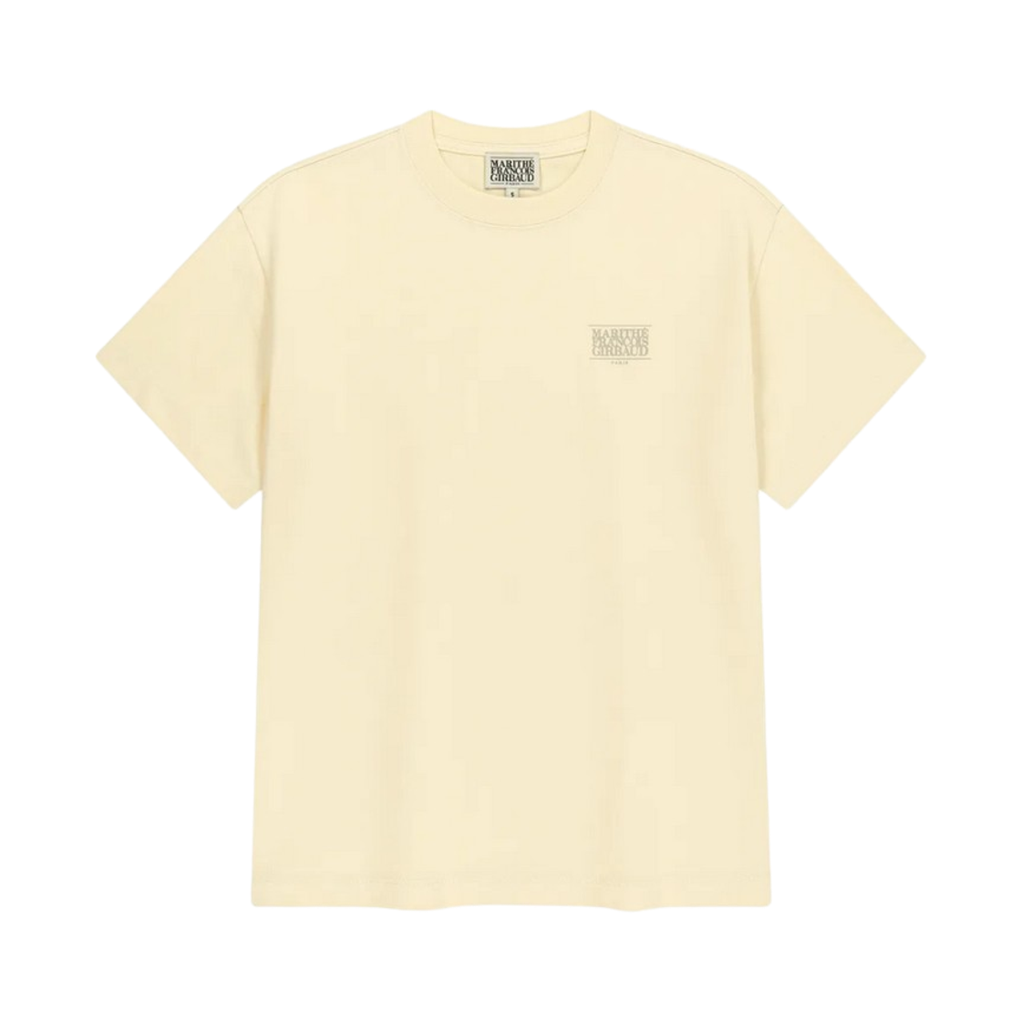 마리떼 프랑소와 저버 에어로풀 스몰 클래식 로고 티셔츠 베이지(Marithe Francois Girbaud Aerocool Small Classic Logo T-Shirt Beige) - 1
