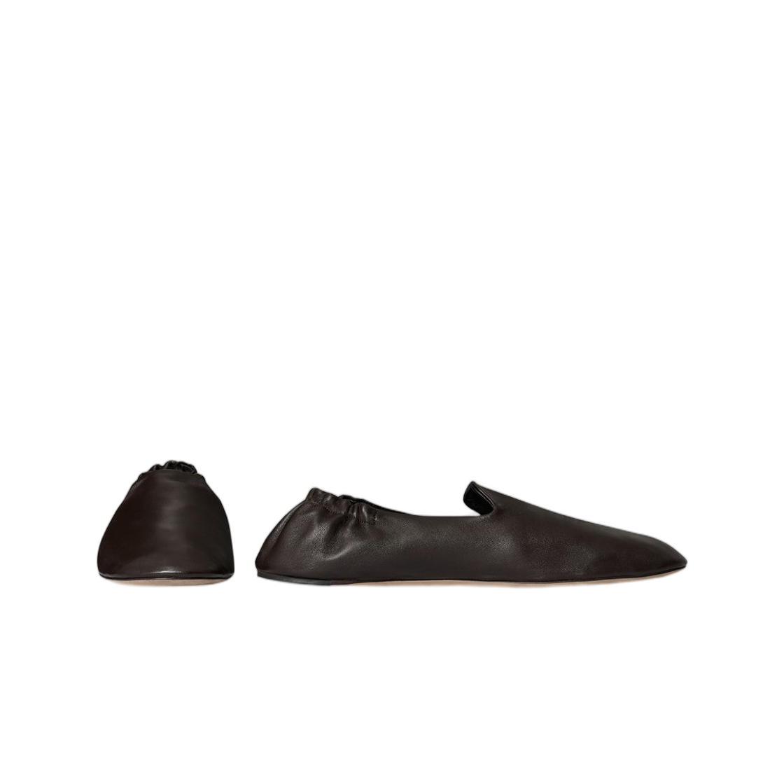 더 로우 카사 슬리퍼 래커 브라운(The Row Casa Slipper Lacquer Brown) - 2