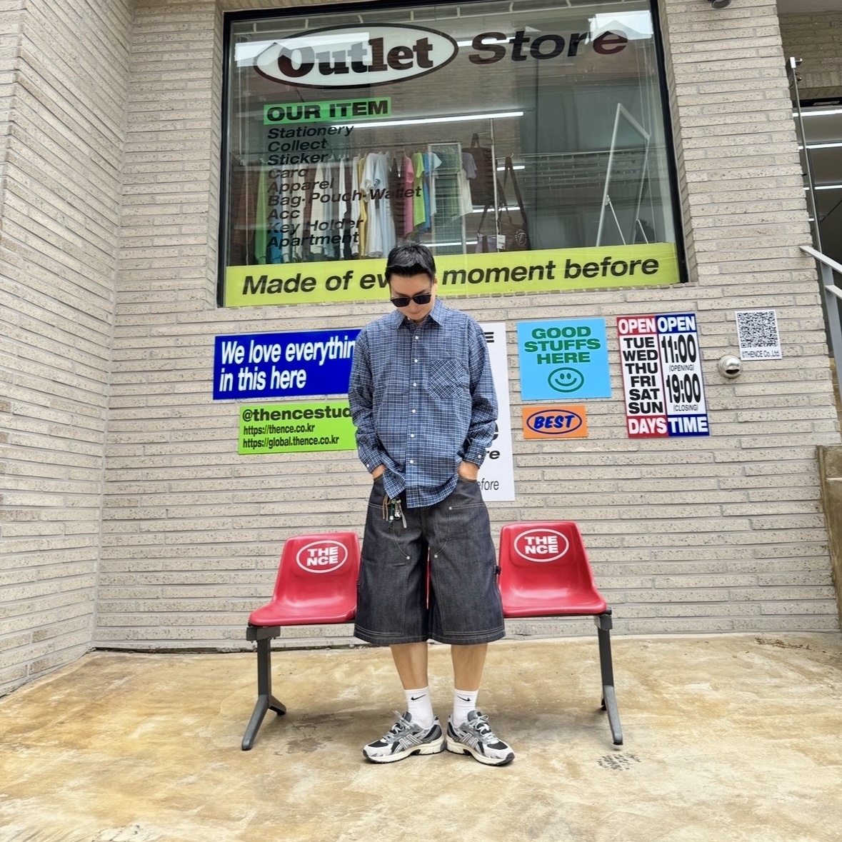 Asics Gel-Sonoma TR62 Black Cement Grey 착용 스타일 - 1