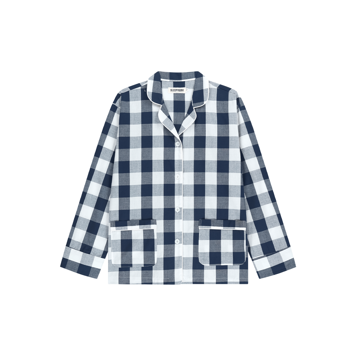 슬리피곰 미드나잇 깅엄 파자마 세트(Sleepygom Midnight gingham pajama set) - 2