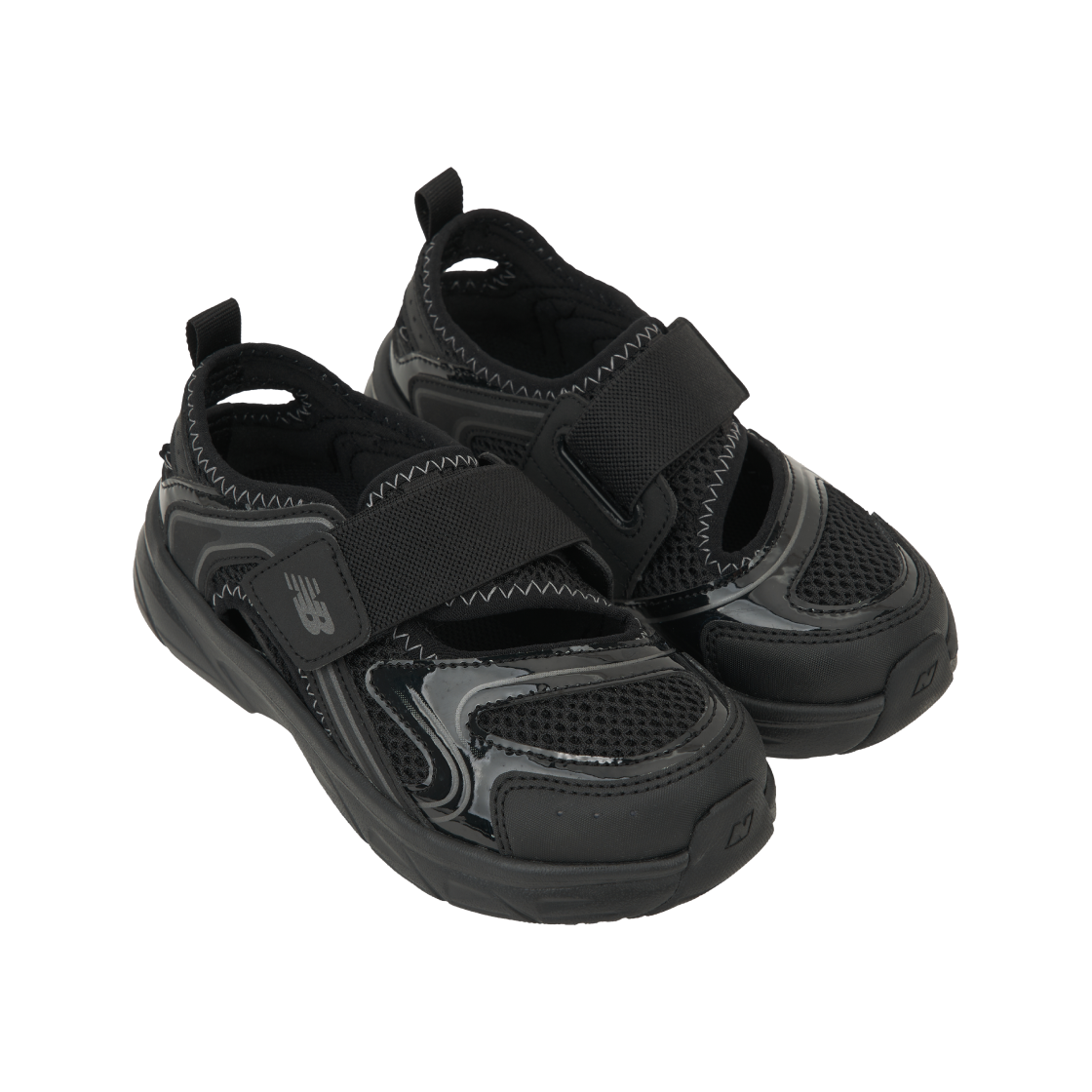 (키즈) 뉴발란스 프리들 X 샌들 제트 블랙((Kids) New Balance Freedle X Sandal Jet Black) - 4