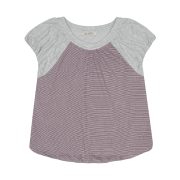 COYSEIO Puff Shirring T-Shirt Melange Grey