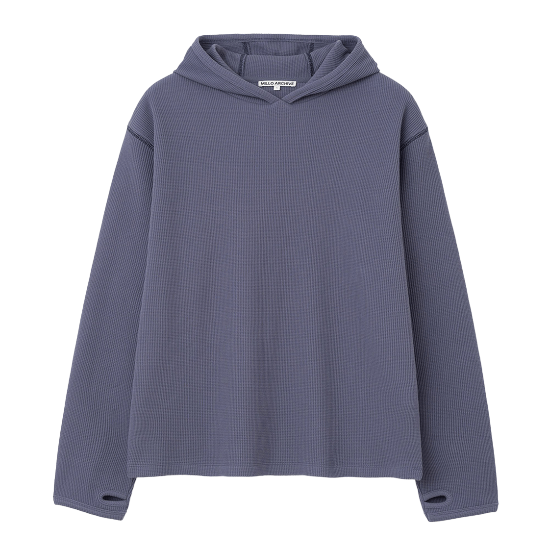 밀로 아카이브 오브젝트 스티치 롱 슬리브 후디 애쉬 퍼플(Millo Archive Object Stitch Long Sleeve Hoodie Ash Purple)