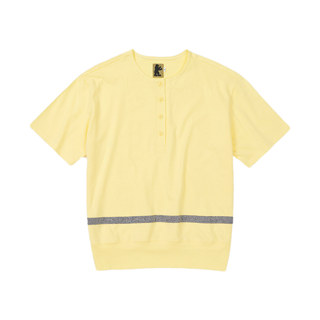 사일런트실러블 테이핑 헨리 탑 옐로우(SILENTSYLLABLE Taping Henley Top Yellow) - 1