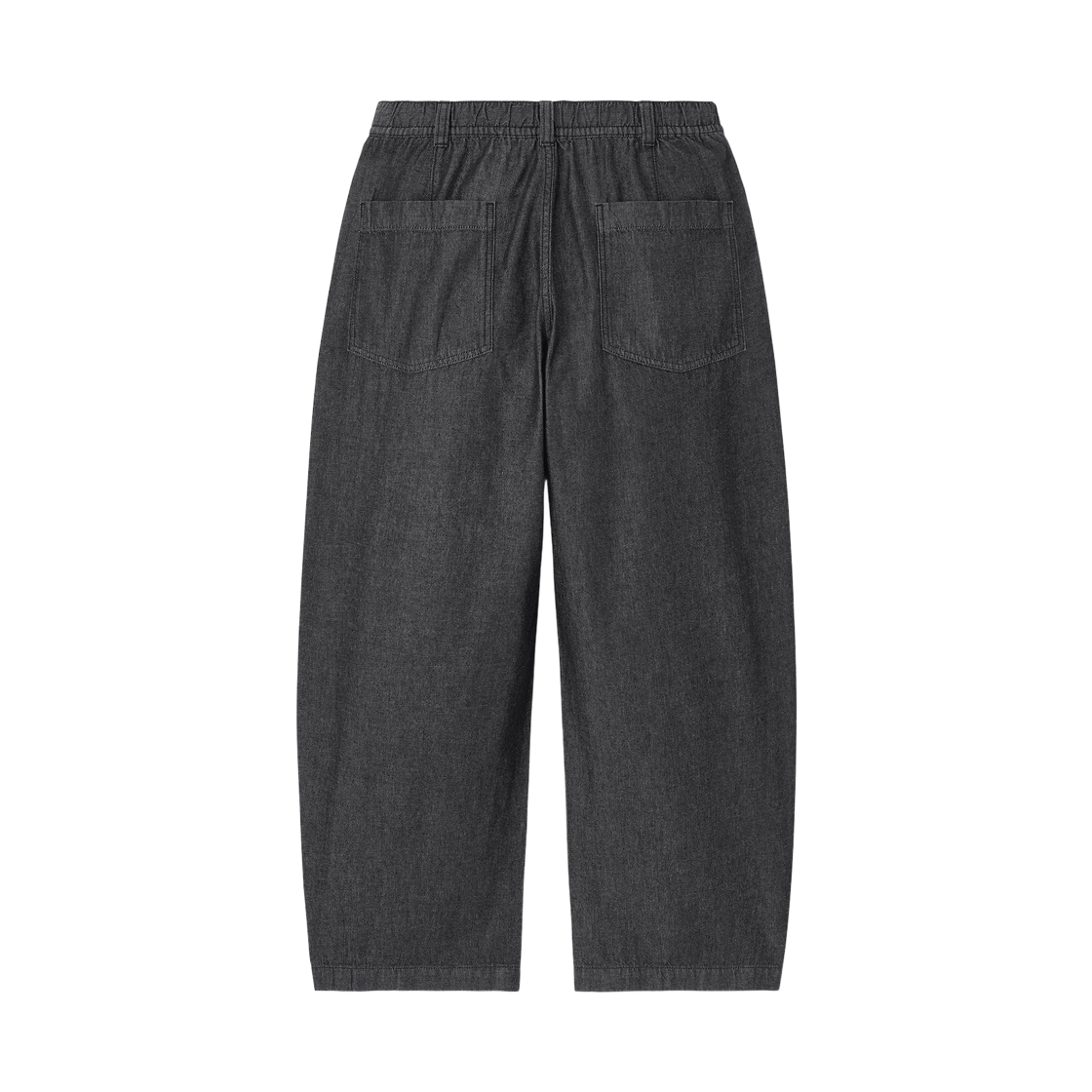 GU 라이트 데님 배럴 릴렉스드 팬츠 다크 그레이(GU Light Denim Barrel Relaxed Pants Dark Gray) - 2