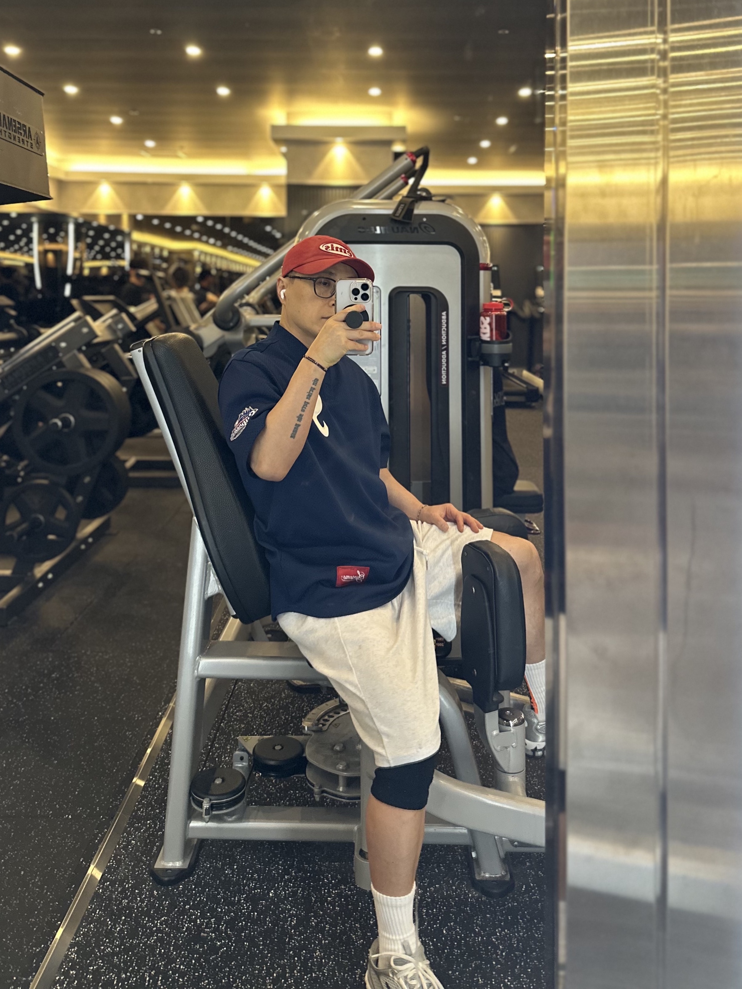 Supreme S Logo Baseball Henley Navy - 24FW 착용 스타일
