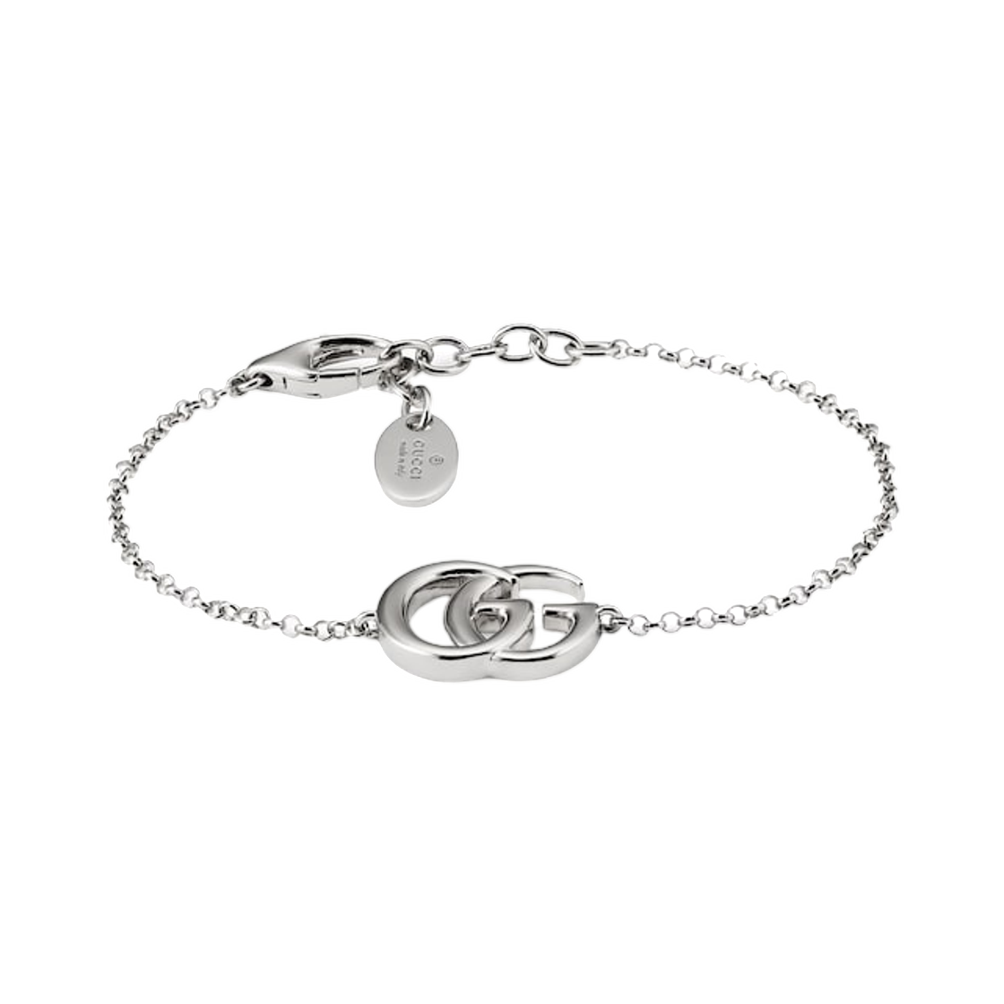 874634-I4601-0926 (W) Gucci GG Marmont Chain Bracelet Palladium