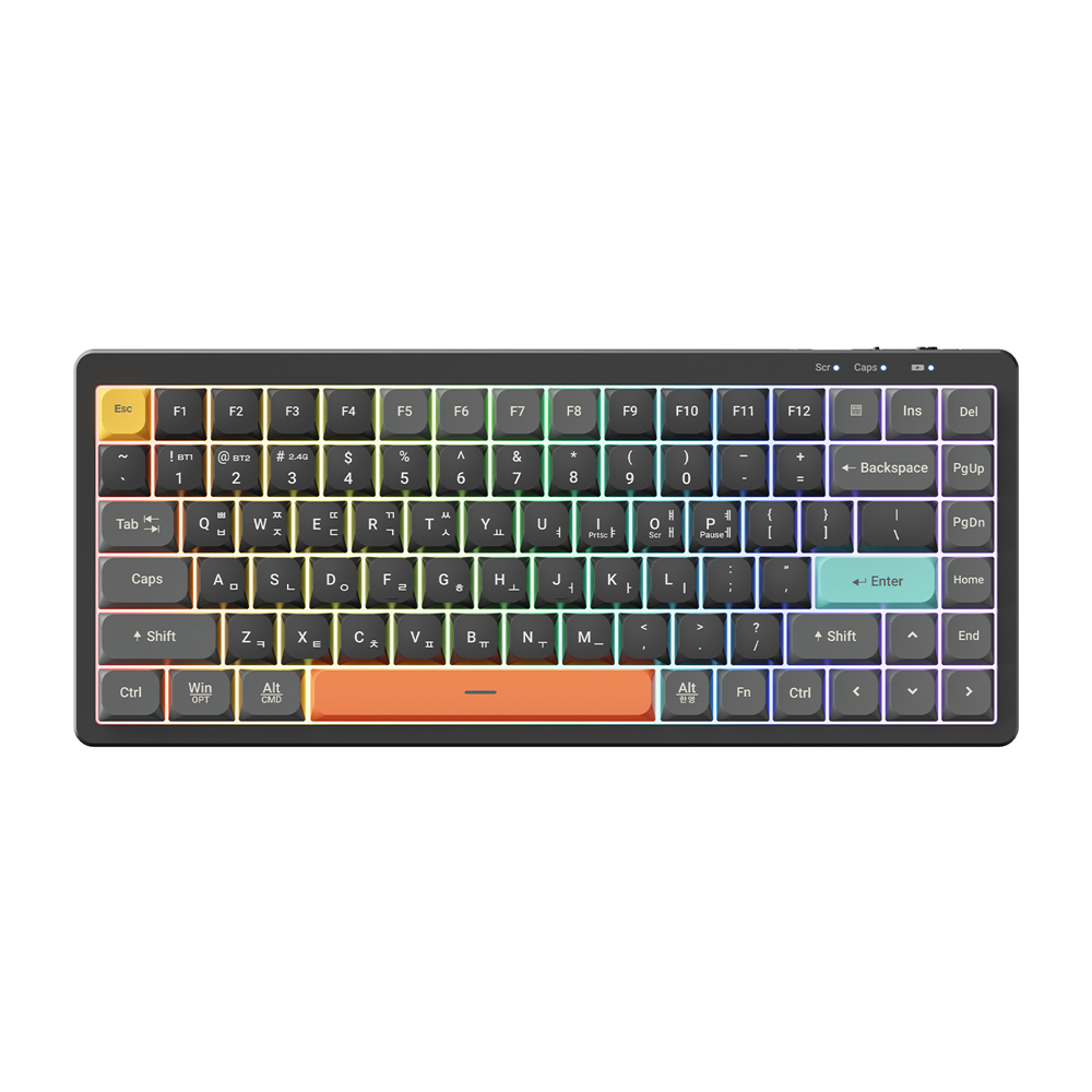 앱코 NTP84 노트북 태블릿 3모드 휴대용 사무용 저소음 LP 키보드(ABKO NTP84 Laptop Tablet 3 Mod Portable Office Quiet LP Keyboard) - 4