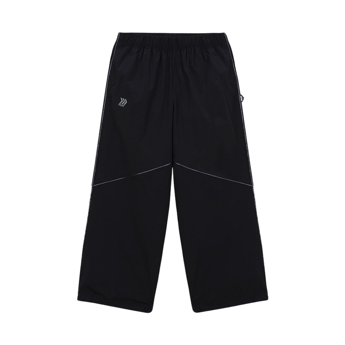 GWBFPL05 WILLBE PLAY Cut out Line Woven Pants Black