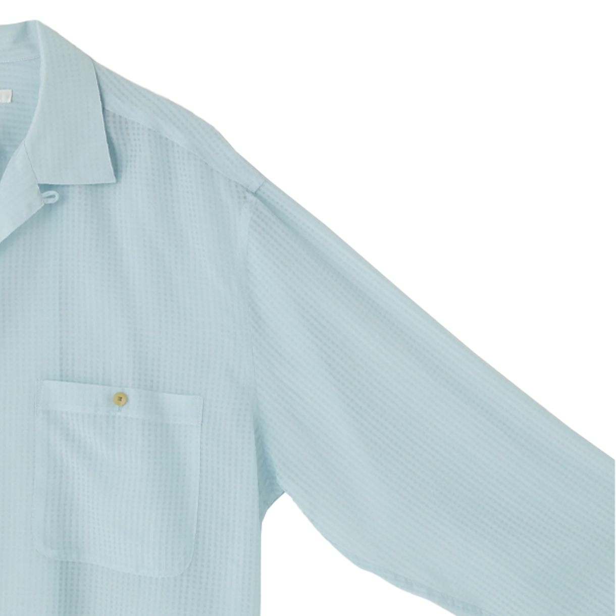 세븐 바이 세븐 시어 오픈 칼라 셔츠 블루 - 26FW(Seven By Seven Sheer Open Collar Shirts L/S Blue - 26FW) - 4