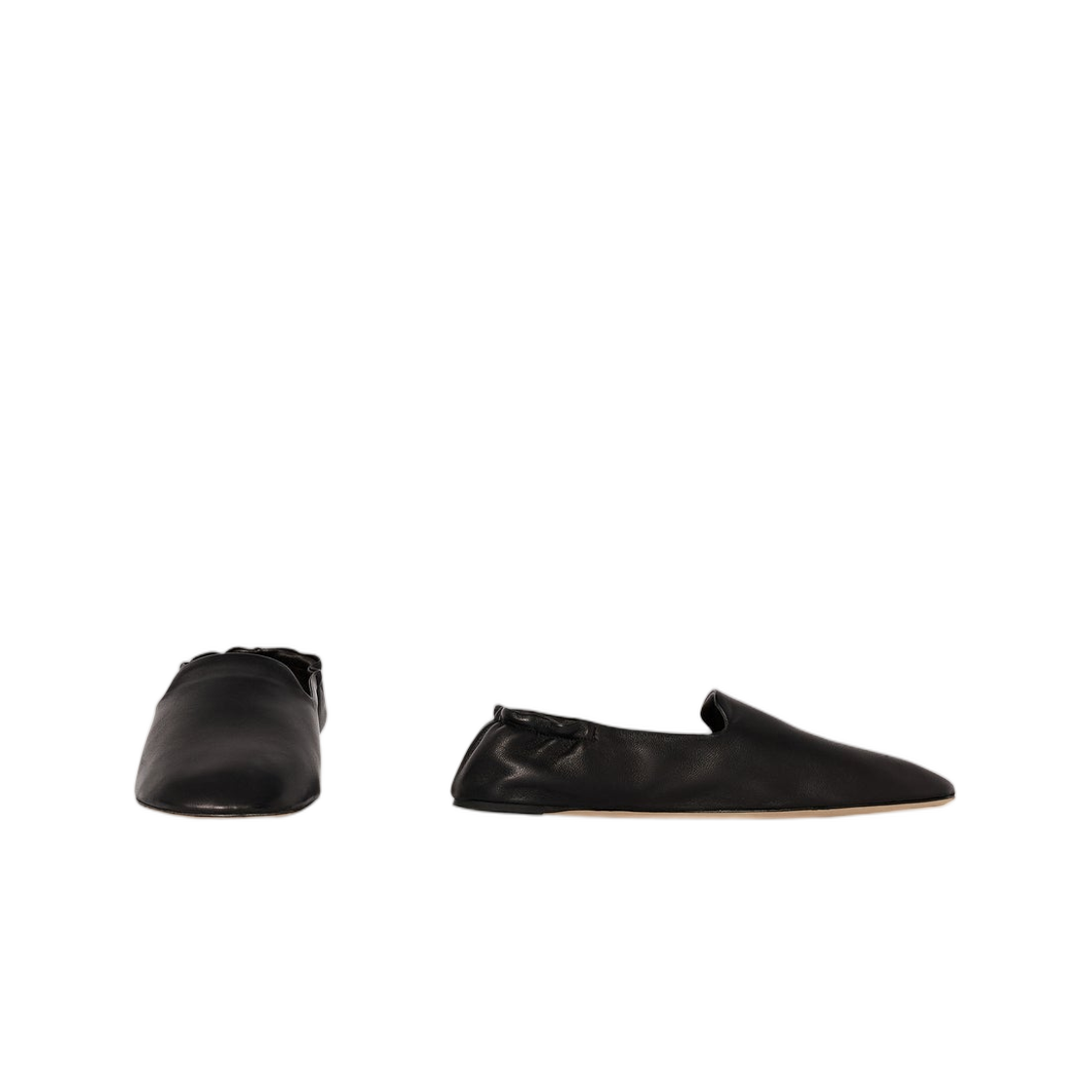 (W) 더 로우 카사 슬리퍼 블랙((W) The Row Casa Slipper Black) - 2