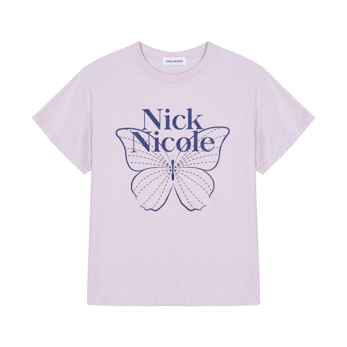 N_SS NICK&NICOLE Big Butterfly Sleeve Top Light Purple
