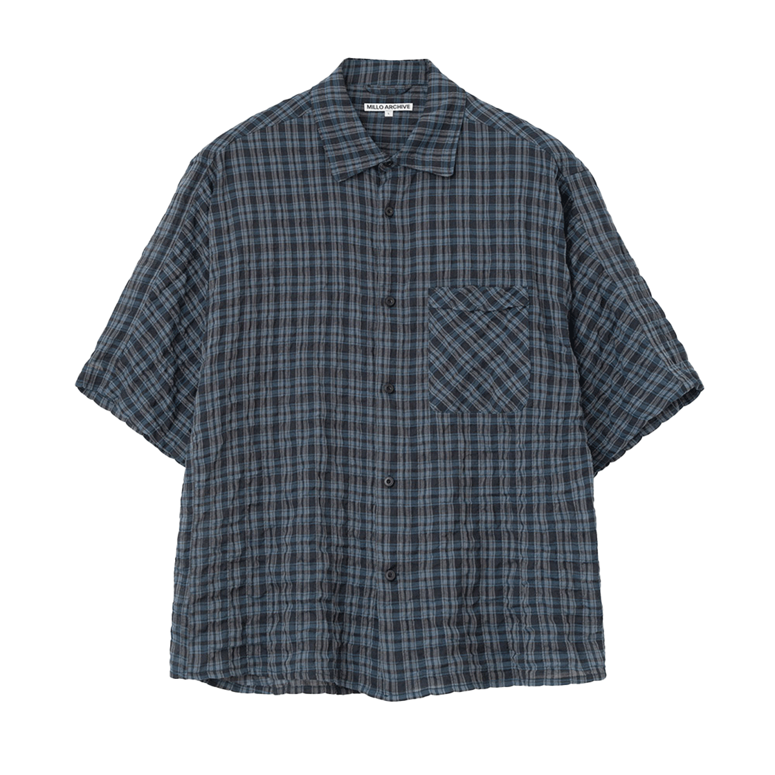 밀로 아카이브 파인 하프 셔츠 네이비(Millo Archive Fine Half Shirt Navy)