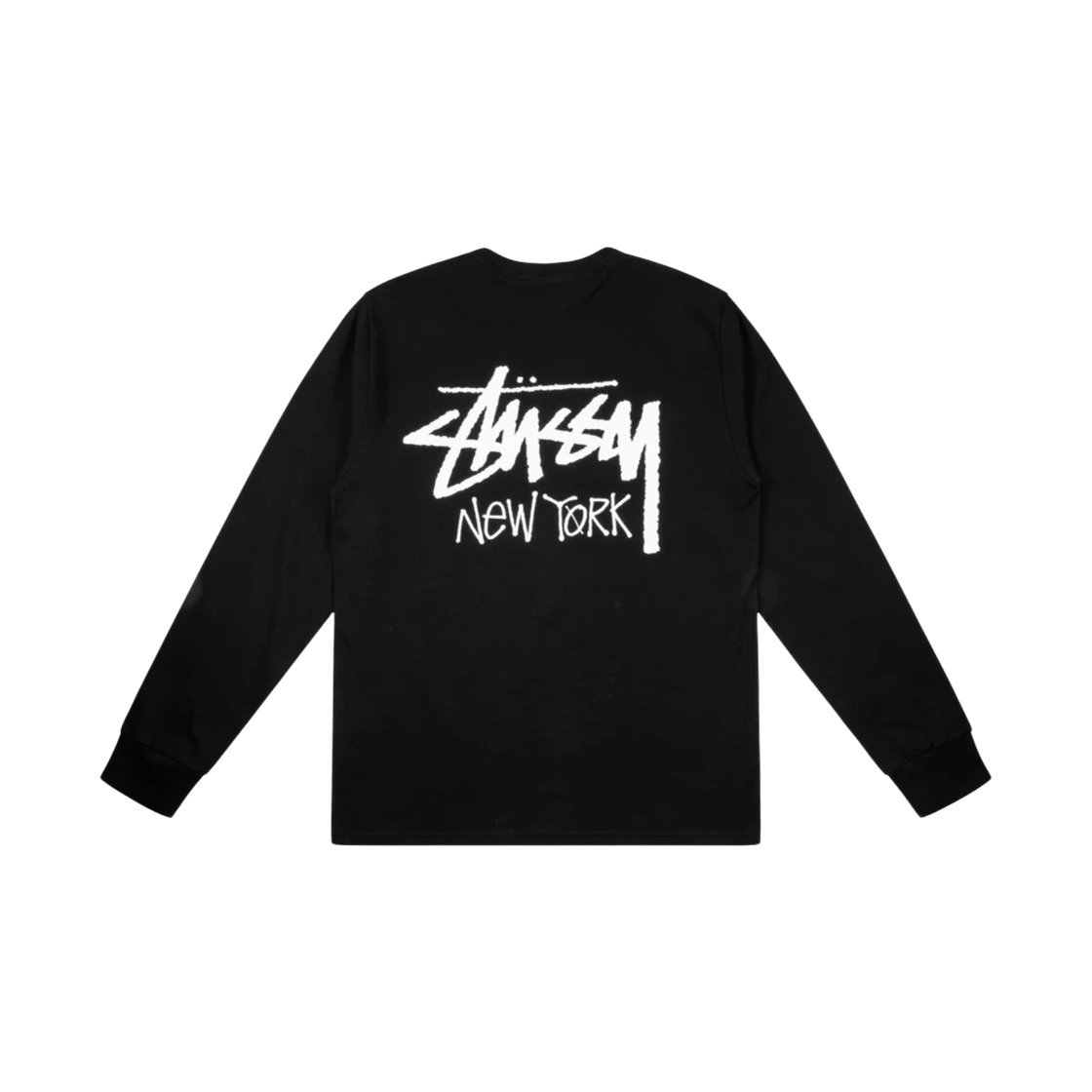 3993976 Stussy Stock New York Long Sleeve T-Shirt Black