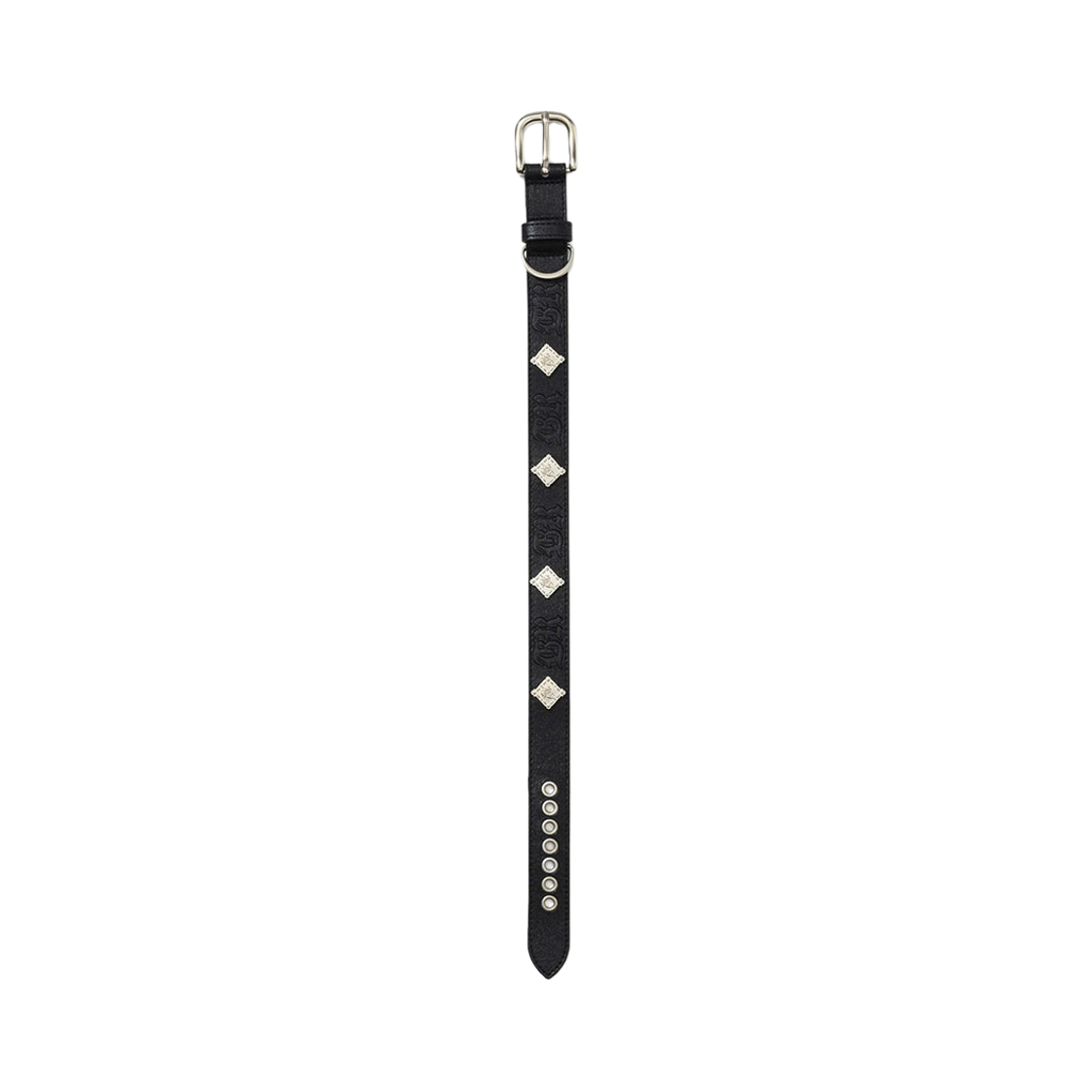 비에스래빗 시그너쳐 리벳 비건 레더 독 카라 블랙(Bsrabbit Signature Rivet Vegan Leather Dog Collar Black) - 3