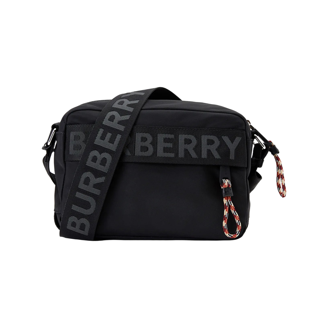 8025669 Burberry Econyl Logo Crossbody Bag Black