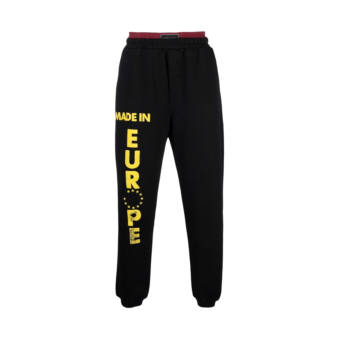 베트멍 유러피언 프린트 트랙팬츠 블랙(Vetements European Print Trackpants Black)
