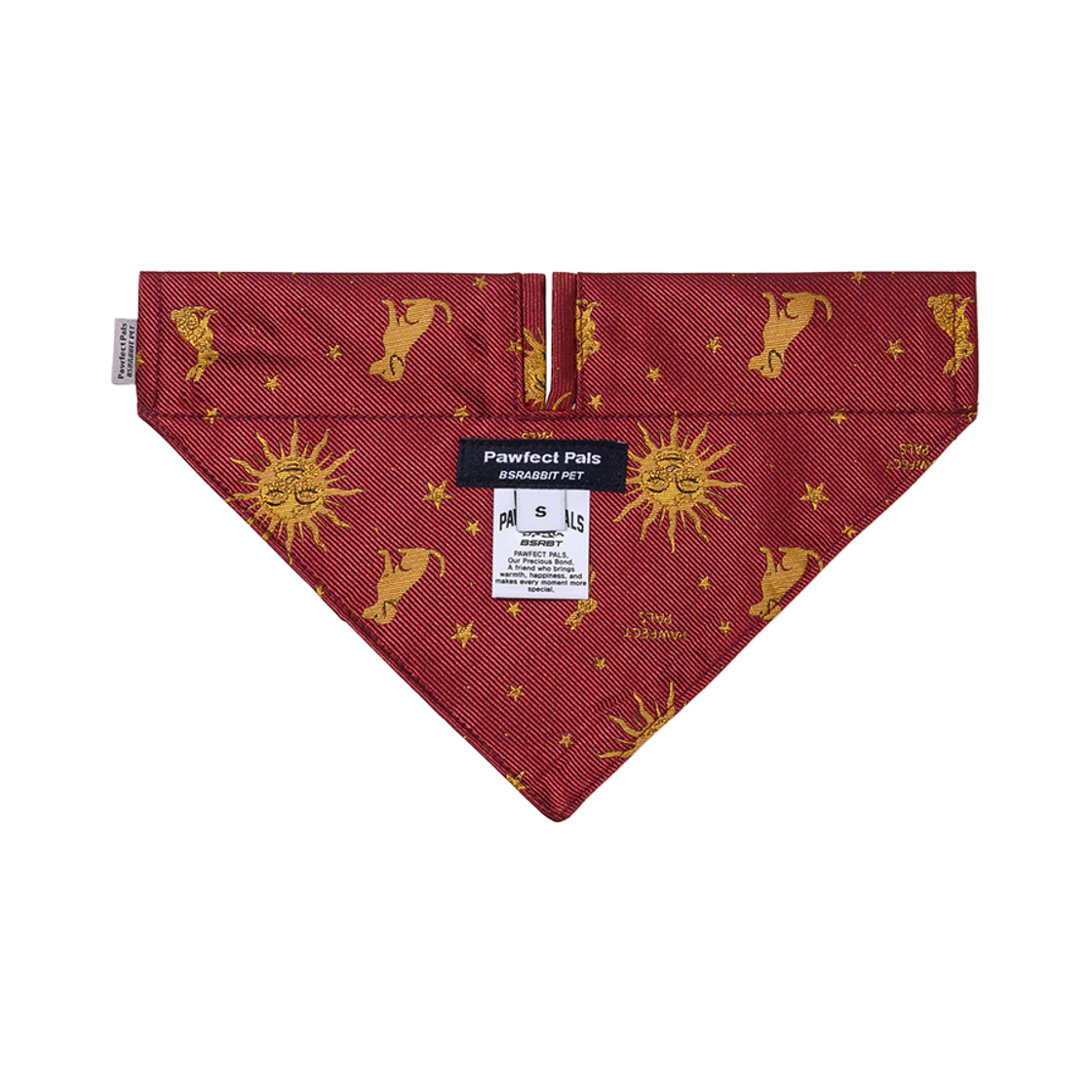 비에스래빗 펫 넥 스카프 버건디(Bsrabbit Pet Neck Scarf Burgundy) - 3