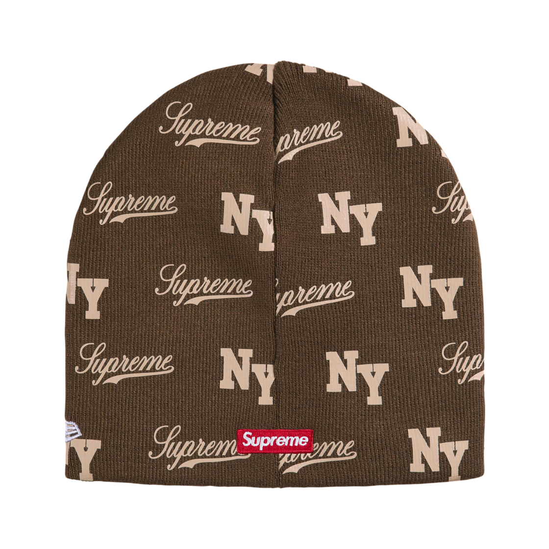 슈프림 뉴에라 모노그램 비니 브라운 - 26SS(Supreme New Era Monogram Beanie Brown - 26SS) - 2