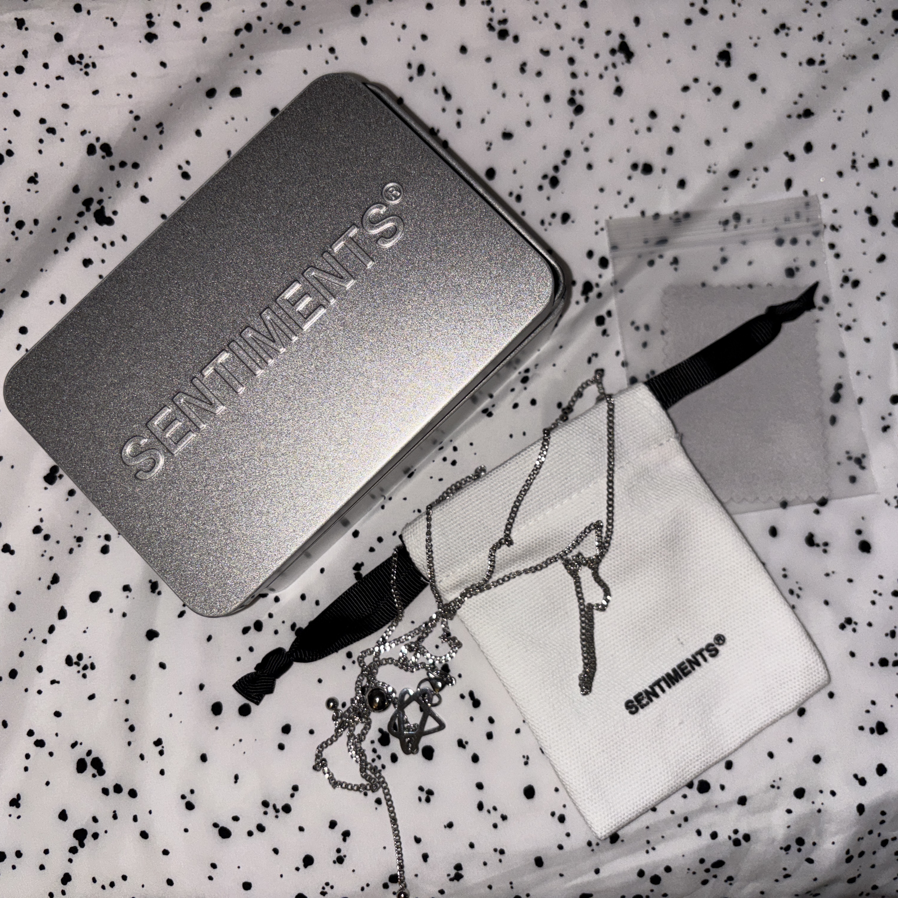 [KREAM 단독] Sentiments No.367 Necklave Silver 착용 스타일