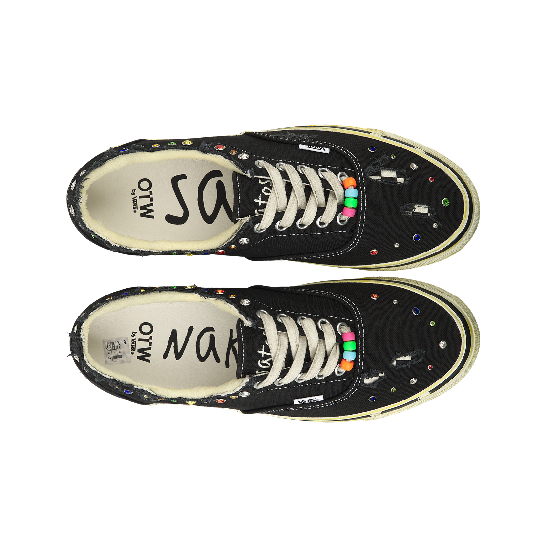 반스 x 사토시 나카모토 OTW 에라 95 젬스 블랙(Vans x Satoshi Nakamoto OTW Era 95 Gems Black) - 5