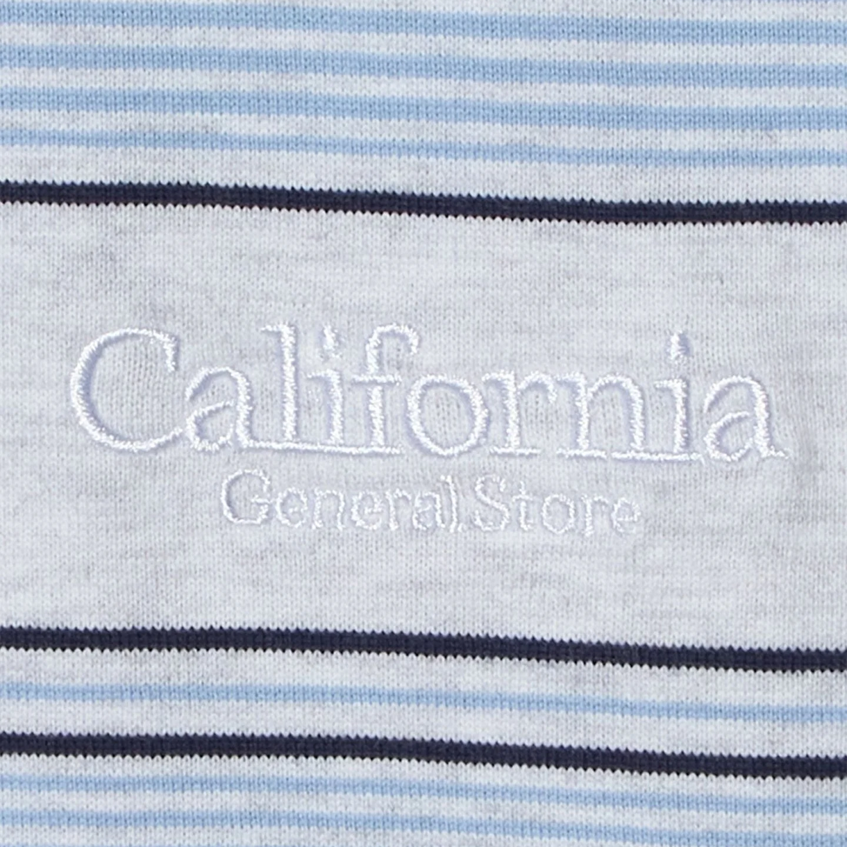 캘리포니아 제너럴 스토어 오가닉 코튼 보더 크루 넥 롱 슬리브 라이트 그레이 - 26FW(California General Store Organic Cotton Border Crew Neck Long Sleeve Light Gray - 26FW) - 3