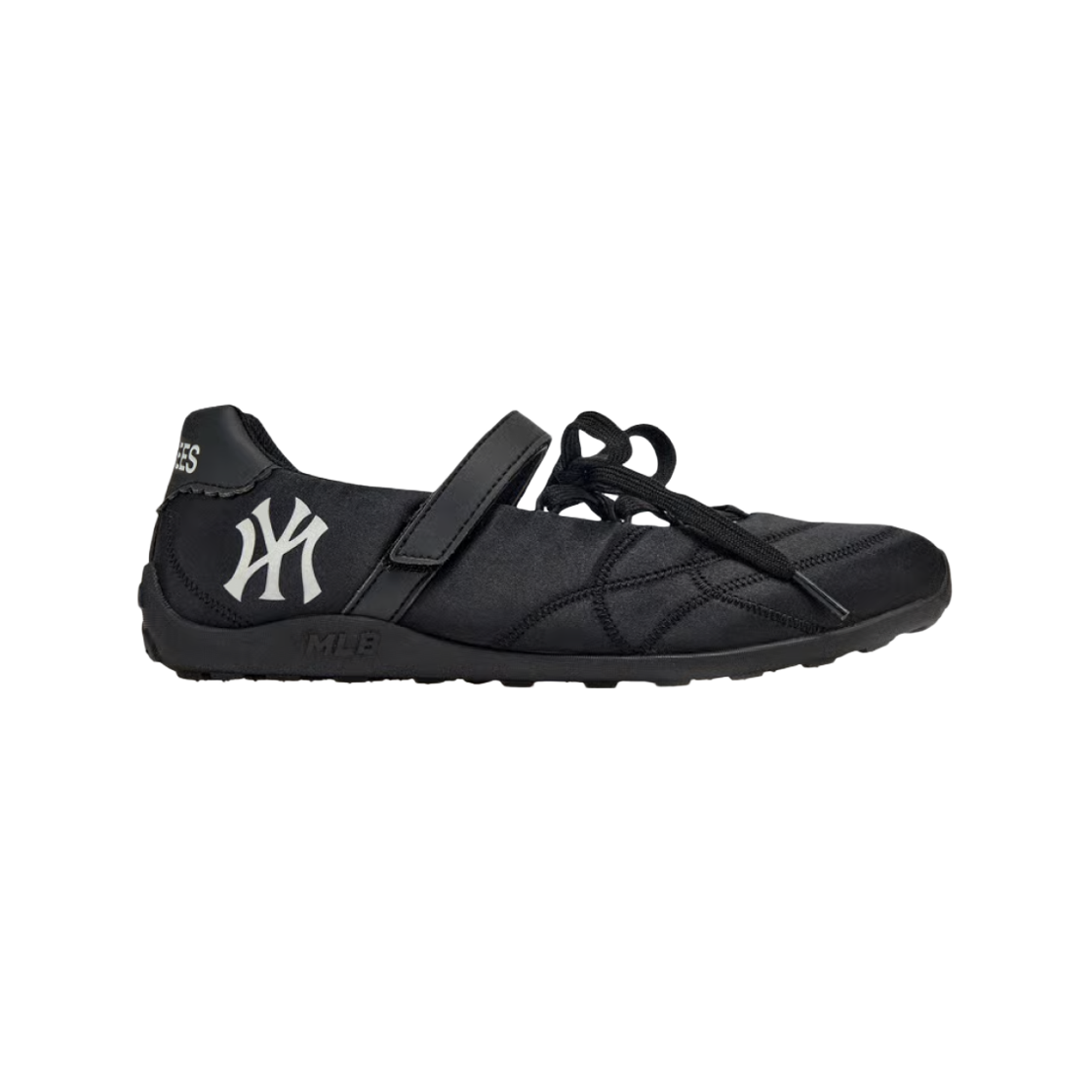 (W) MLB 슬릭 메리제인 새틴 뉴욕 양키스 블랙((W) MLB Slick Maryjane Satin New York Yankees Black)