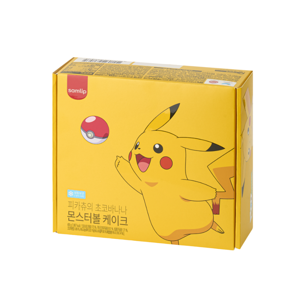 삼립 피카츄의 초코바나나 몬스터볼 케이크(Samlip Pikachu’s Choco Banana Monster Ball Cake)