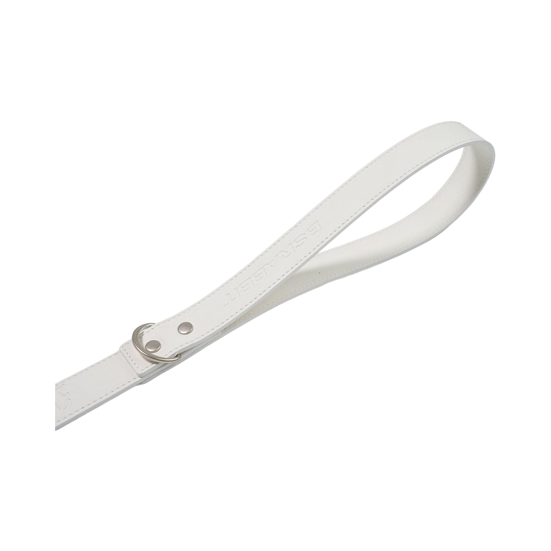 비에스래빗 시그너쳐 리벳 비건 레더 독 리쉬 화이트(Bsrabbit Signature Rivet Vegan Leather Dog Leash White) - 5