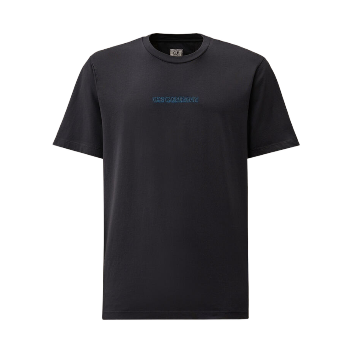20CMTS292A005431G889 C.P. Company 24/1 Jersey Short Sleeve Logo T-Shirt Midnight Navy Blue - 26SS