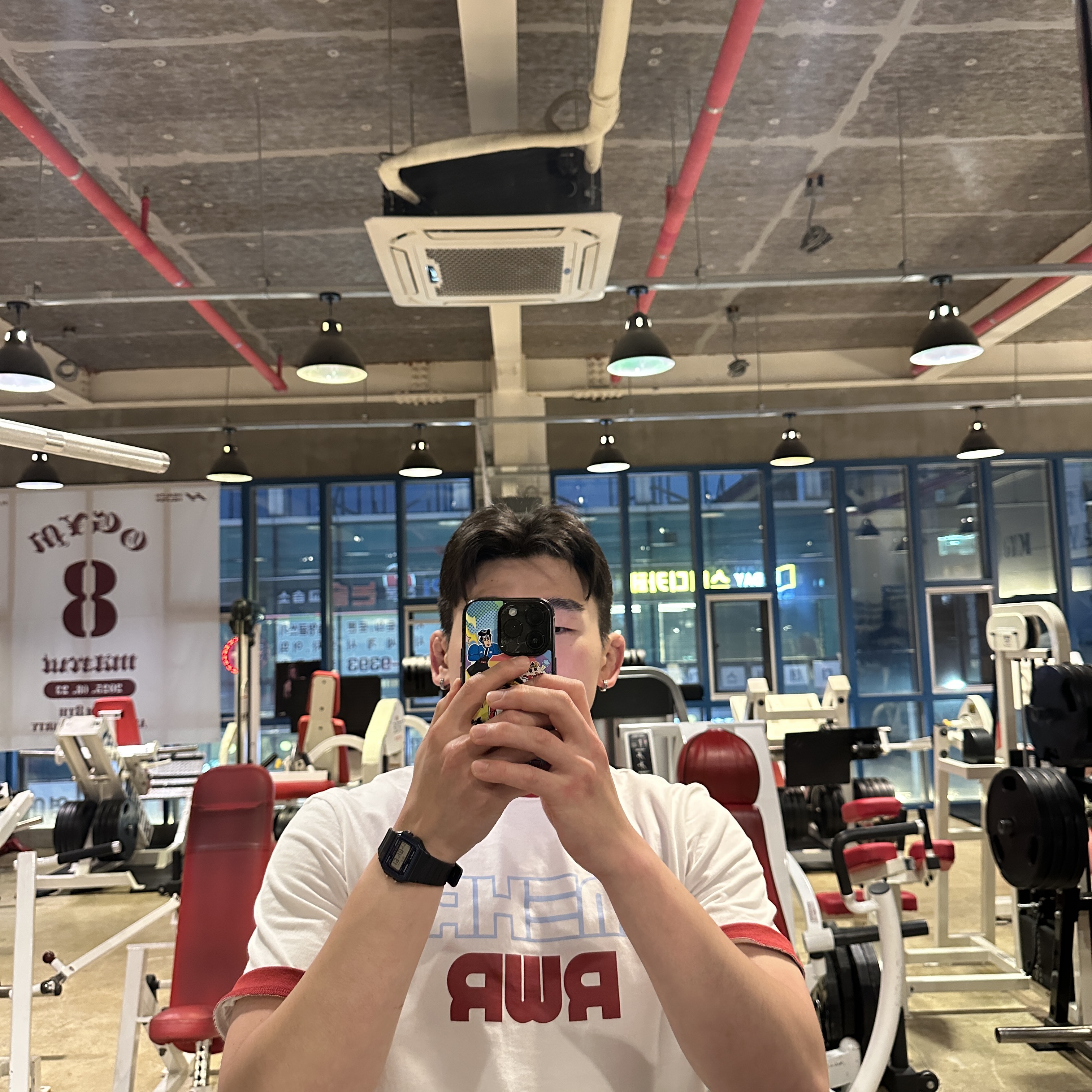 [KREAM 단독] RWR x MEHR Ringer T-Shirt White 착용 스타일 - 4