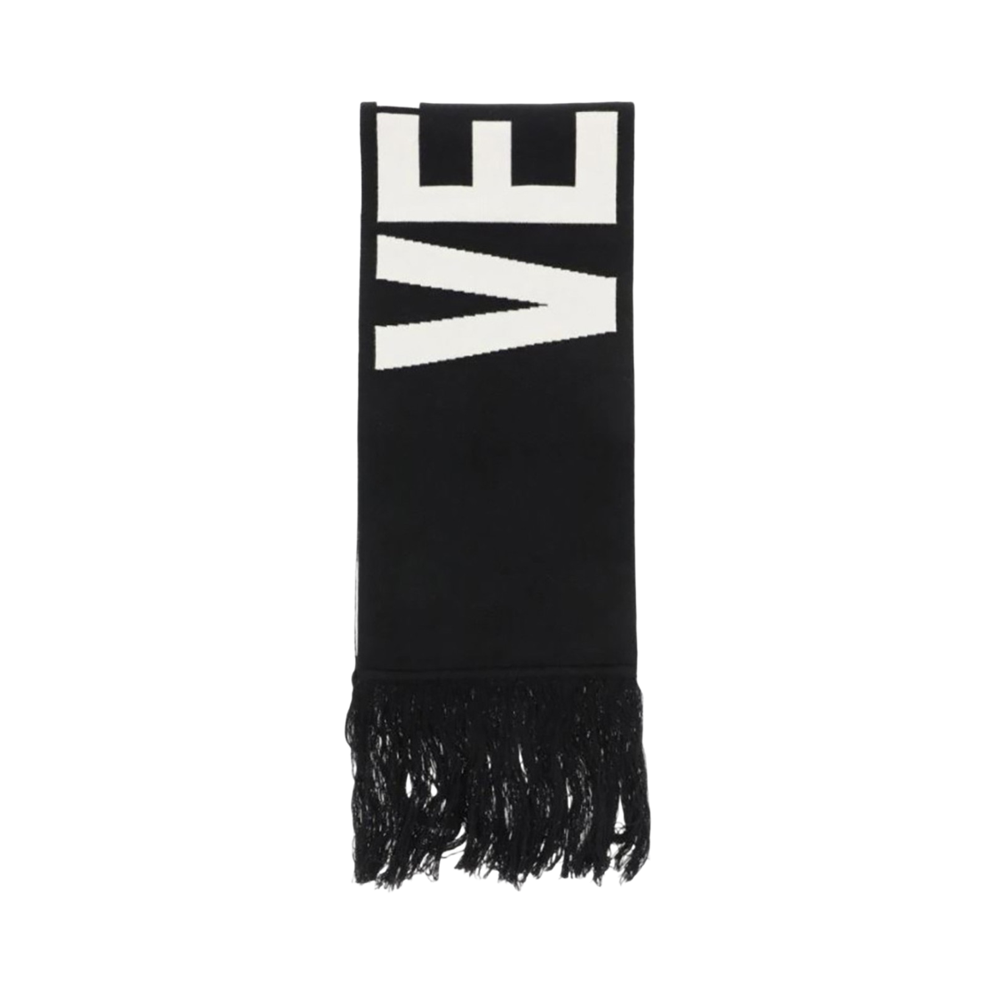 베트멍 리버시블 로고 울 머플러 블랙(Vetements Reversible Logo Wool Muffler Black)