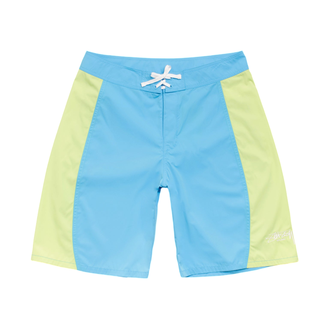 113172 Stussy Curved Panel Board Shorts Light Blue