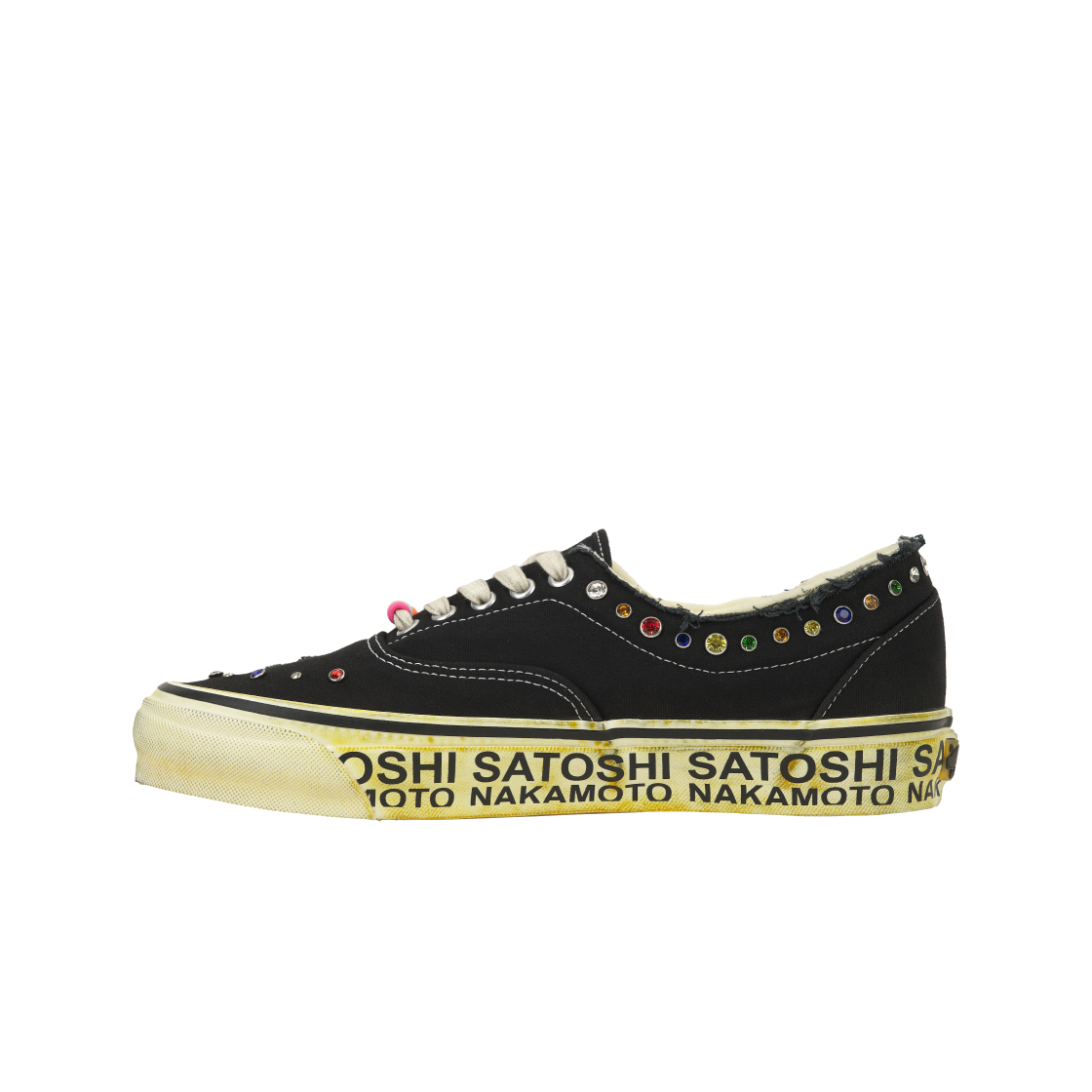반스 x 사토시 나카모토 OTW 에라 95 젬스 블랙(Vans x Satoshi Nakamoto OTW Era 95 Gems Black) - 3