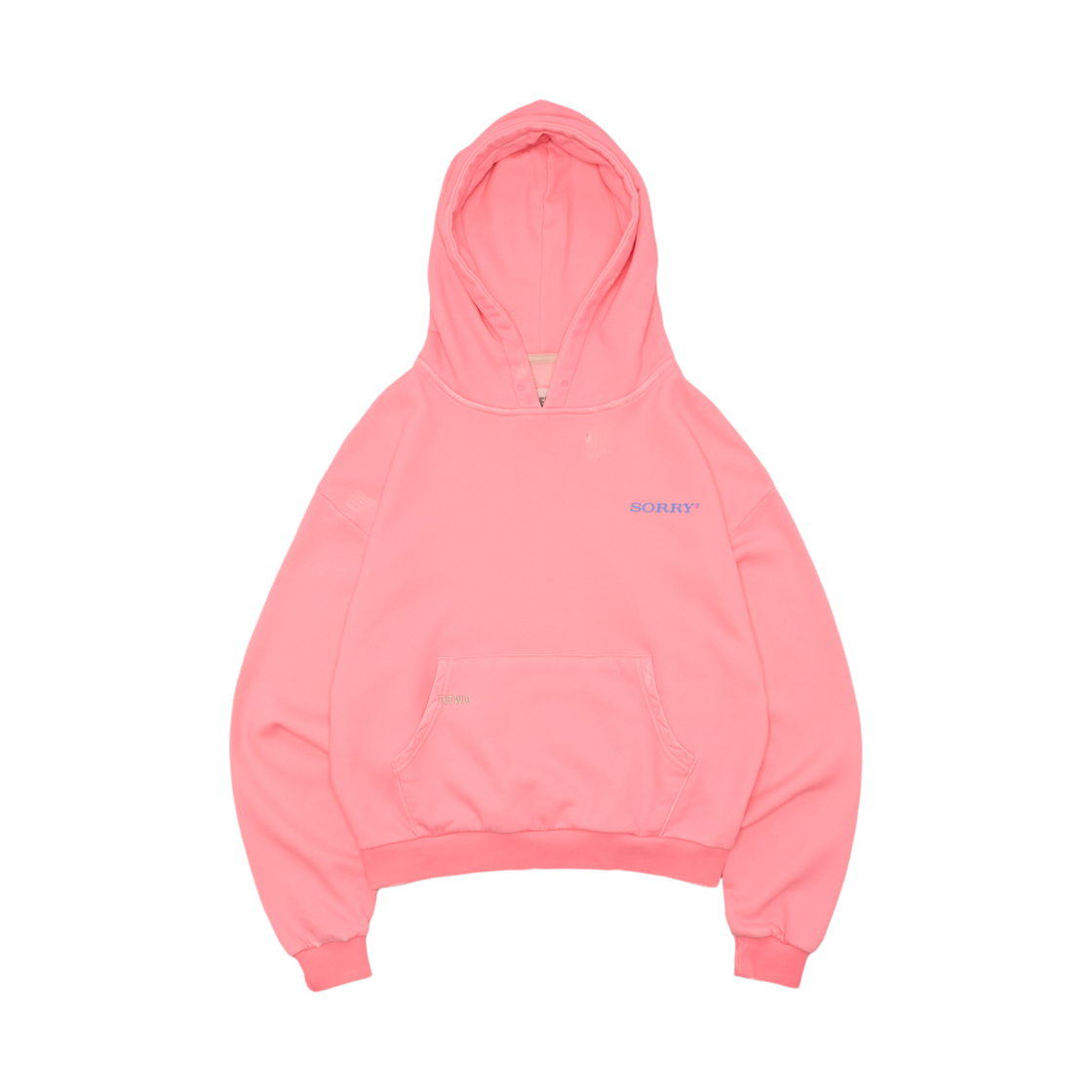 투위드 크롭 후디 버블껌(Tuewid Croped Hoodie In Bubble Gum)
