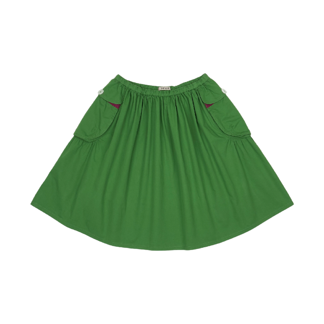 코이세이오 빅 포켓 셔링 스커트 졸리 그린(COYSEIO Big Pocket Shirring Skirt Jolly Green)