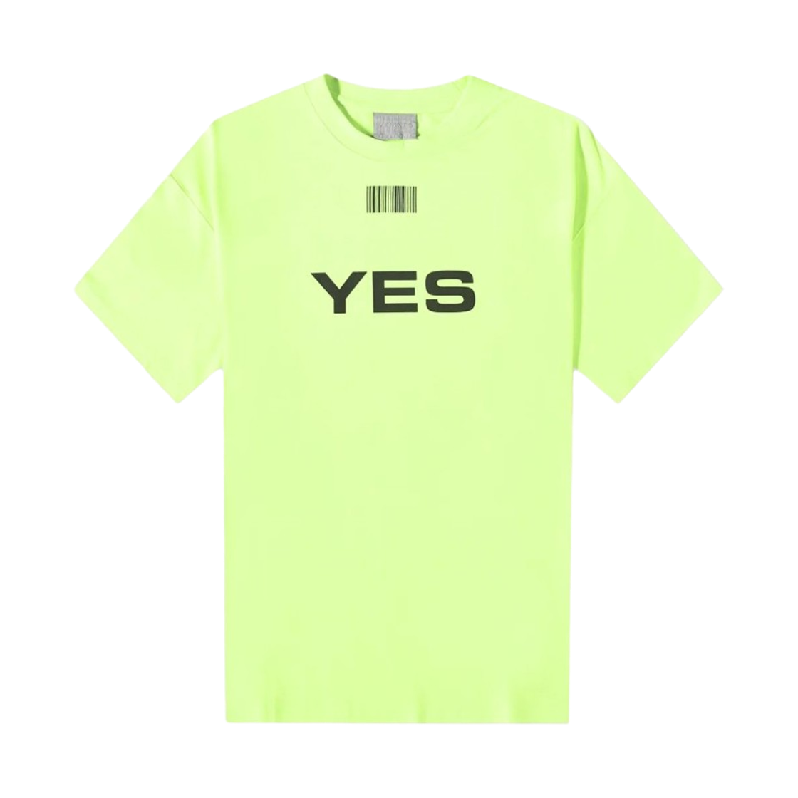 베트멍 예스 노 숏슬리브 티셔츠 옐로우(Vetements Yes No Short Sleeve T-Shirt Yellow)