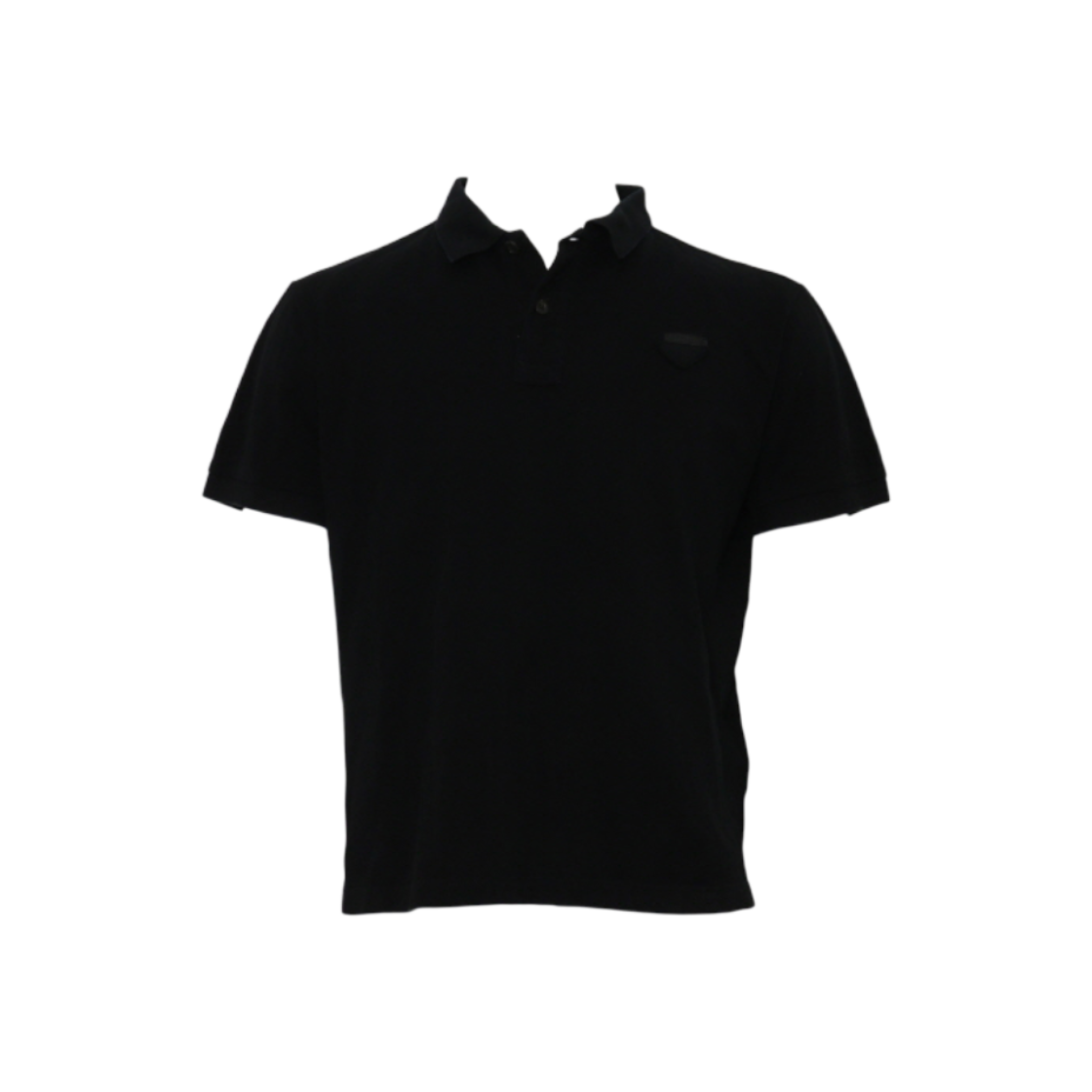 프라다 UJN444 블랙 코튼 PK 폴로 남여공용 반팔 티셔츠aa63333(Prada UJN444 Black Cotton PK Polo Unisex T-Shirt)