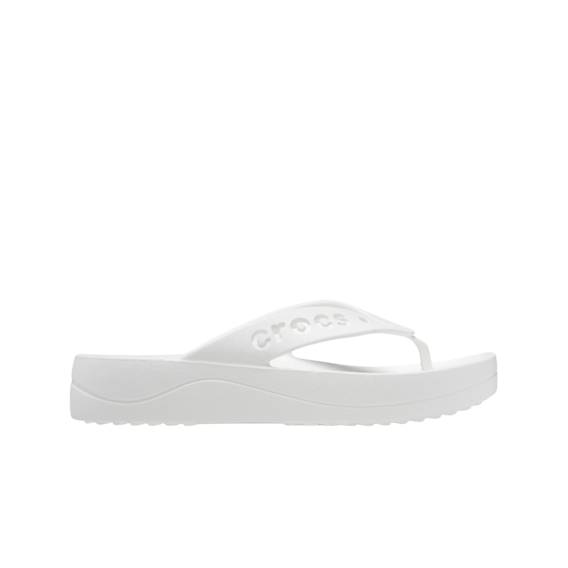 208395-100 (W) Crocs Baya Platform Flip White